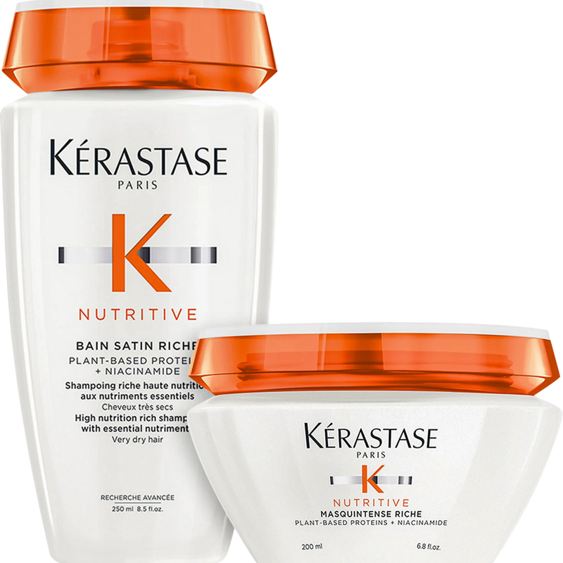 Kit Kérastase Nutritive Bain Satin + Máscara Masquintense Kit Kérastase Nutritive