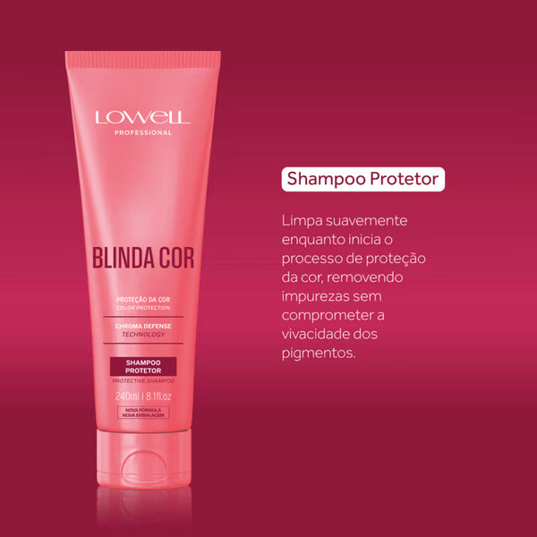 Kit Lowell Blinda Cor Shampoo Máscara (2 produtos)